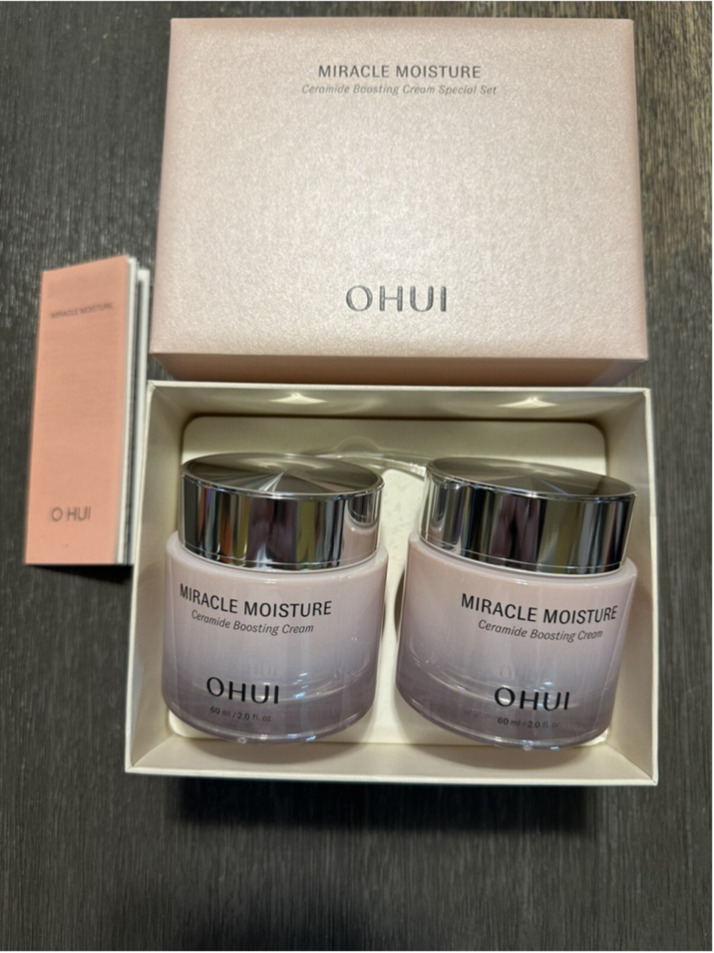 O HUI Miracle Moisture Ceramide Boosting Cream Special Set 60ml x 2ea K-Beauty